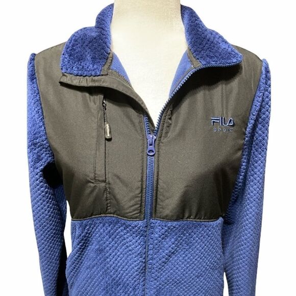 WOMEN’S FILA Sport zip up fleece jacket sweater - Picture 2 of 8